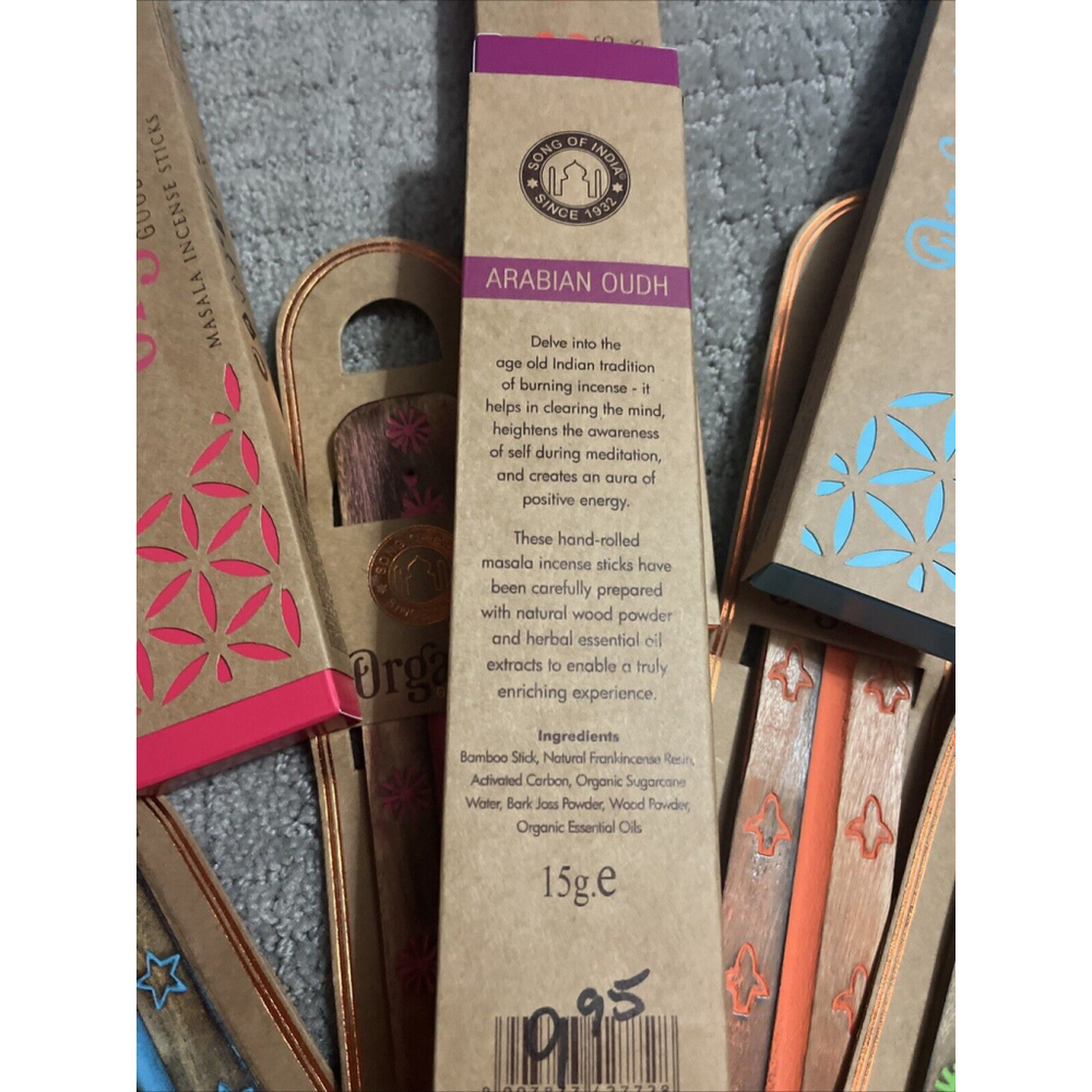 10 Piece Set Incense And Burner 5 Scents Plus 5 Burners Brand New Organic - Picture 8 of 9